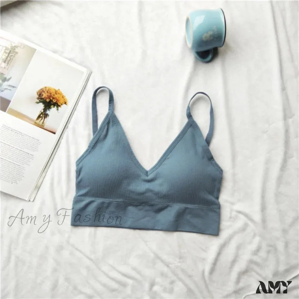 Amy Fashion - Sexy Solid Color Cami Tank Top
