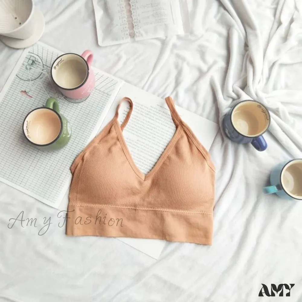 Amy Fashion - Sexy Solid Color Cami Tank Top