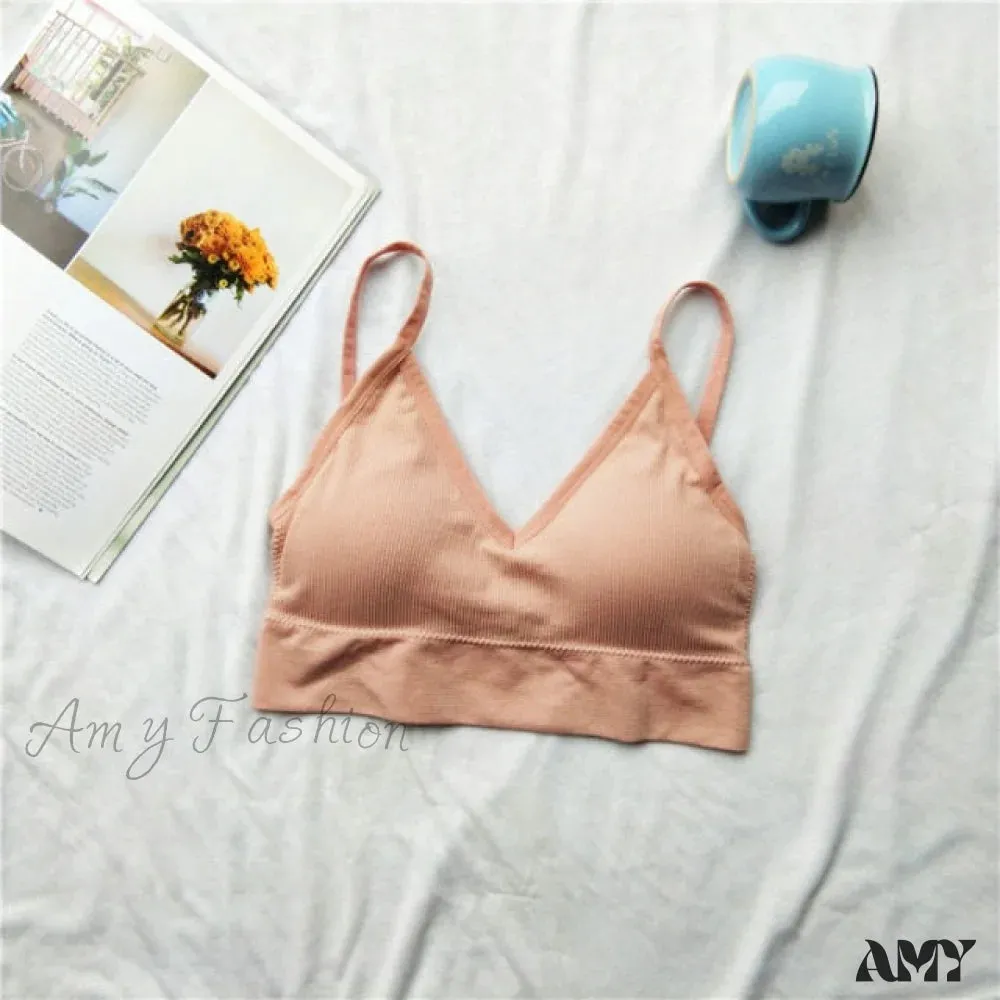 Amy Fashion - Sexy Solid Color Cami Tank Top