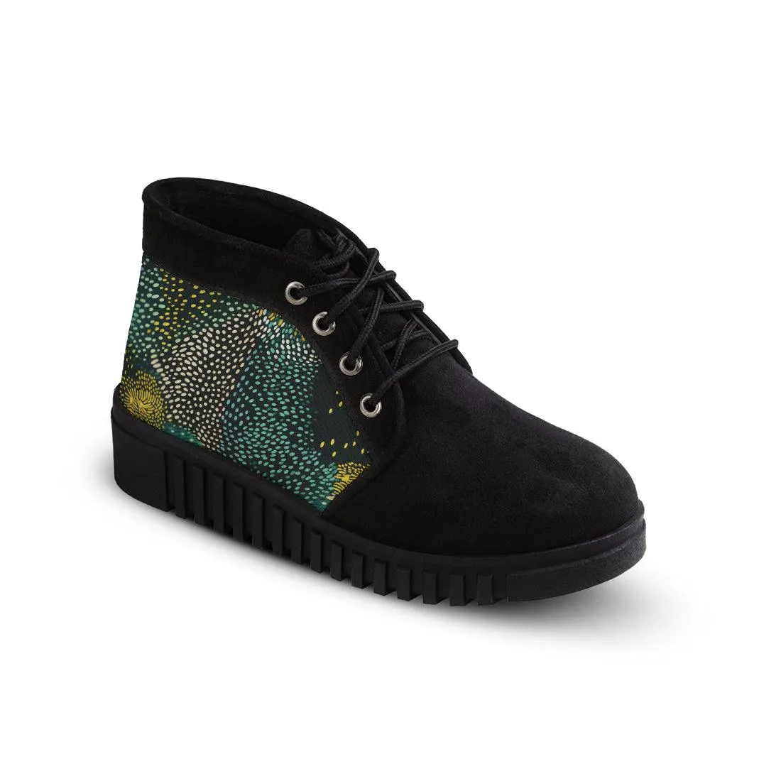 Black Bootie Dots