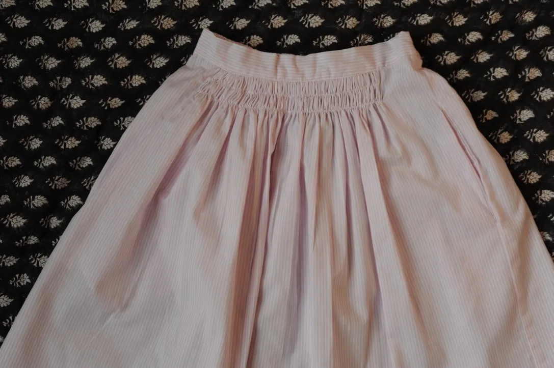Bobo Skirt Pale Pink stripes