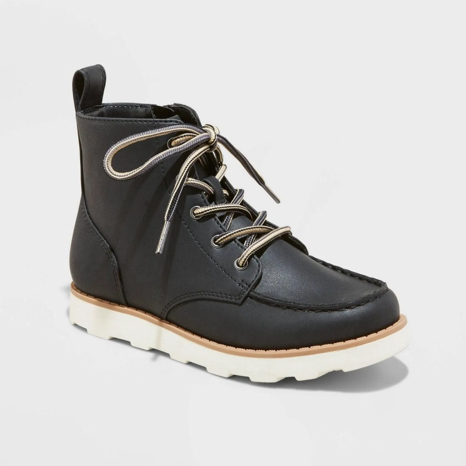 Cat & Jack Boys Kids Lace Up Bosley Boots 88435812 Black 5