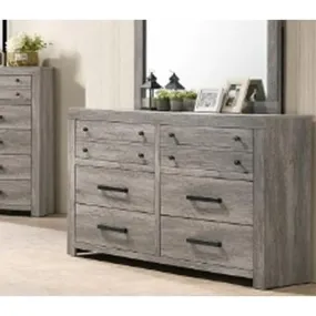 Crown Mark Tundra 6-Drawer Dresser B5520-1