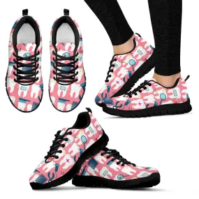 Dental Hygienist Women's Sneakers w/ Black Soles