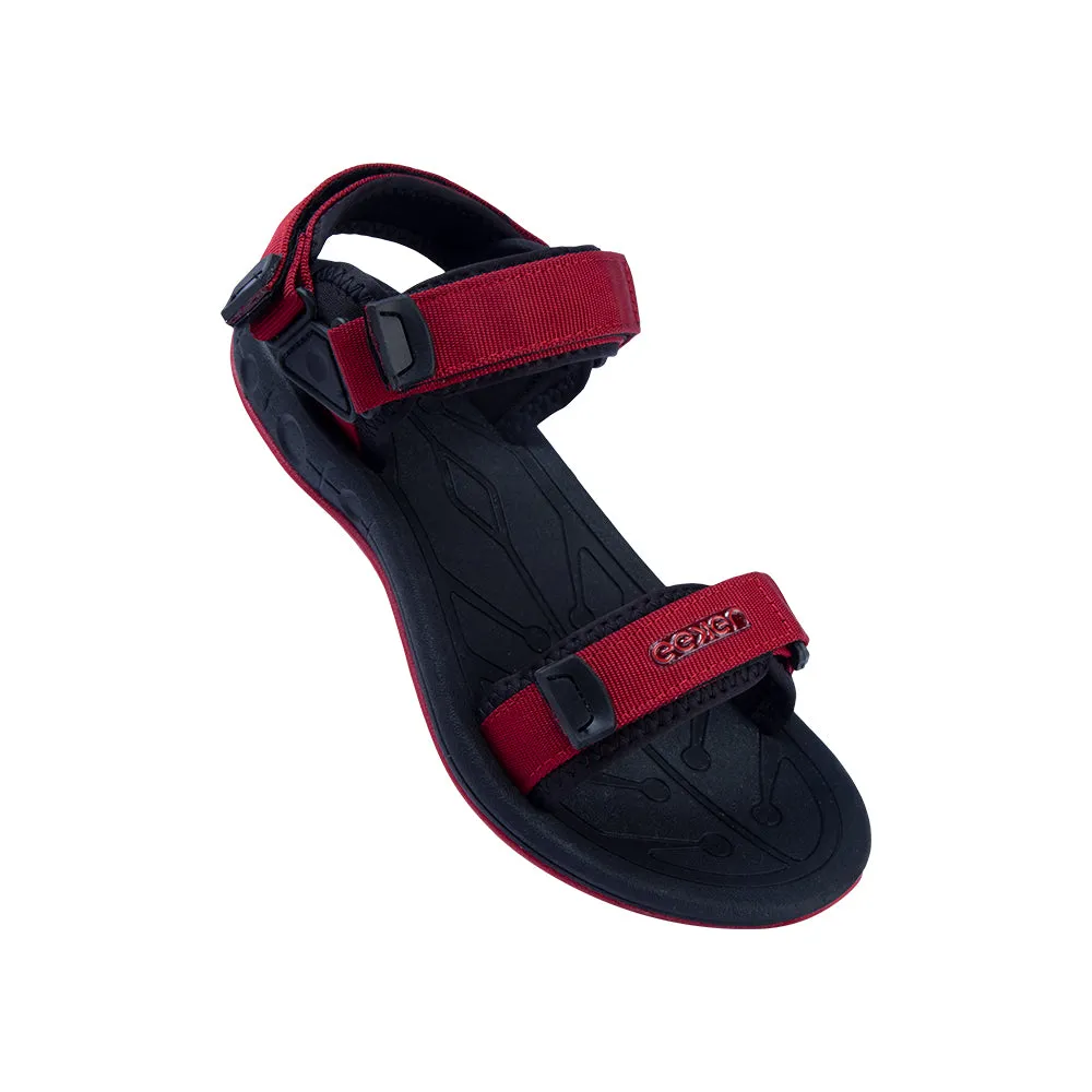 Eeken ESDG1009 Maroon And Teal Classic Casual Outdoor Sandals For Men