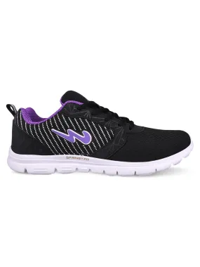 ELARA Black Women's Running Shoes