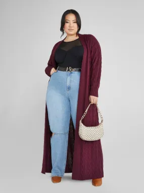 Fashion To Figure - High Rise Relaxed Fit Jeans with Knee Cutouts
