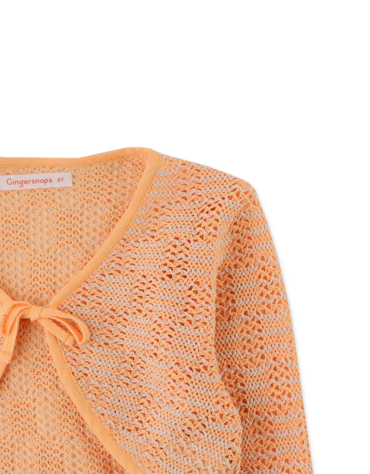 GIRLS CROCHET LACE CARDIGAN