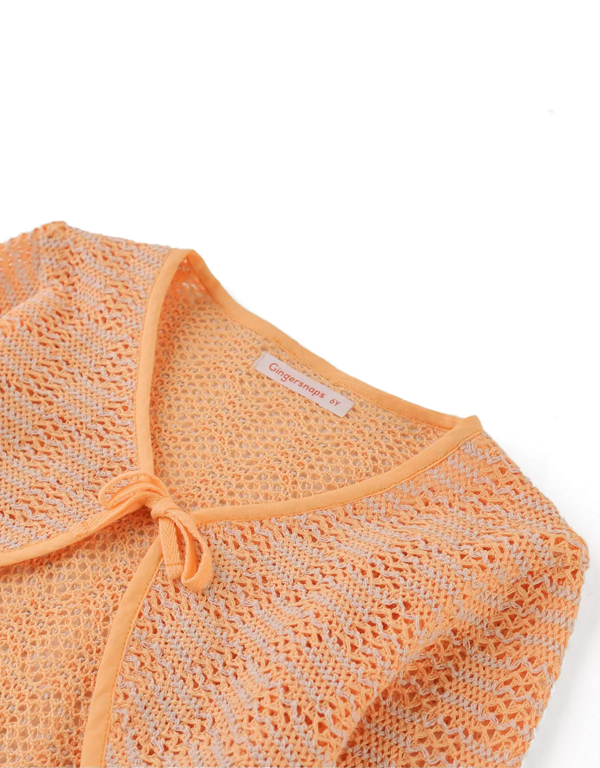 GIRLS CROCHET LACE CARDIGAN