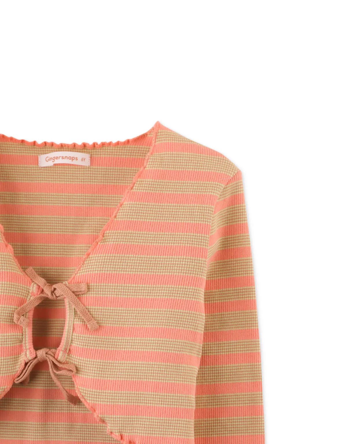 GIRLS RIBBED JERSEY CARDIGAN