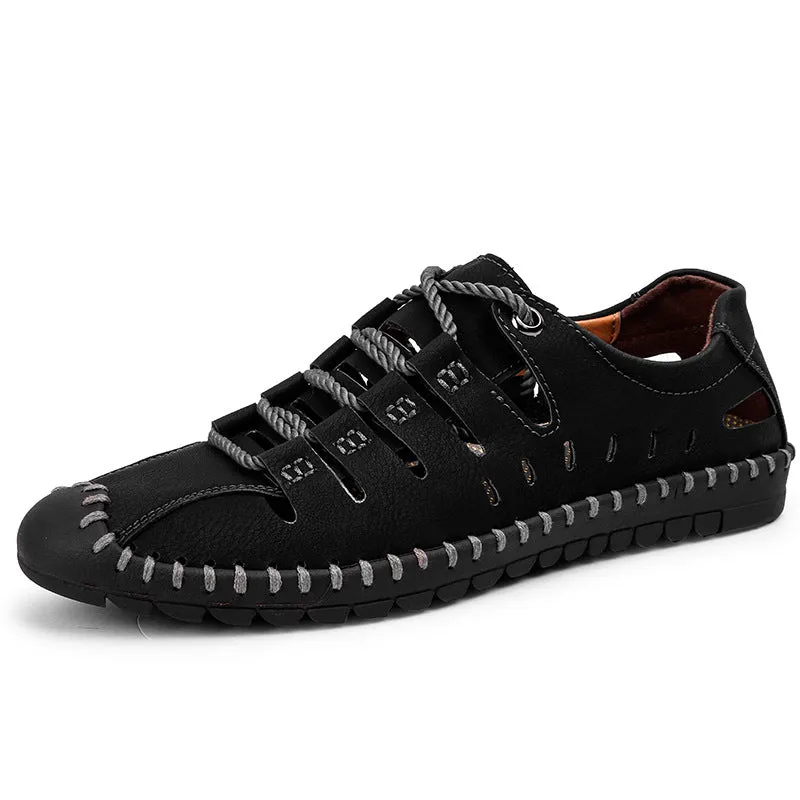 Men's Boots Autumn Men's Casual Men's Shoes Outdoor Large Size Hollow out