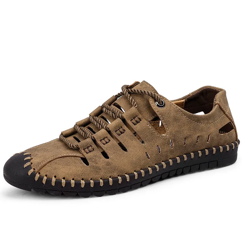 Men's Boots Autumn Men's Casual Men's Shoes Outdoor Large Size Hollow out