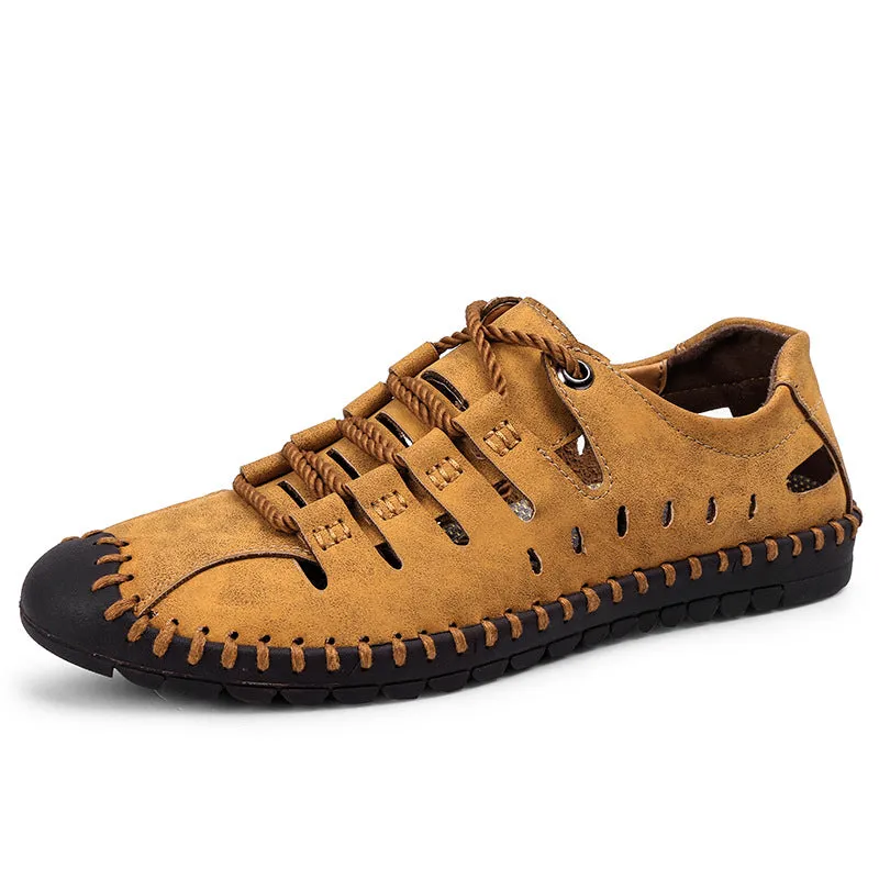 Men's Boots Autumn Men's Casual Men's Shoes Outdoor Large Size Hollow out
