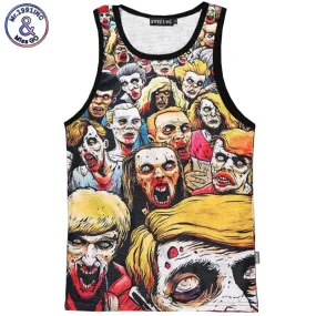Men's Summer Tank Tops 3D Zombie