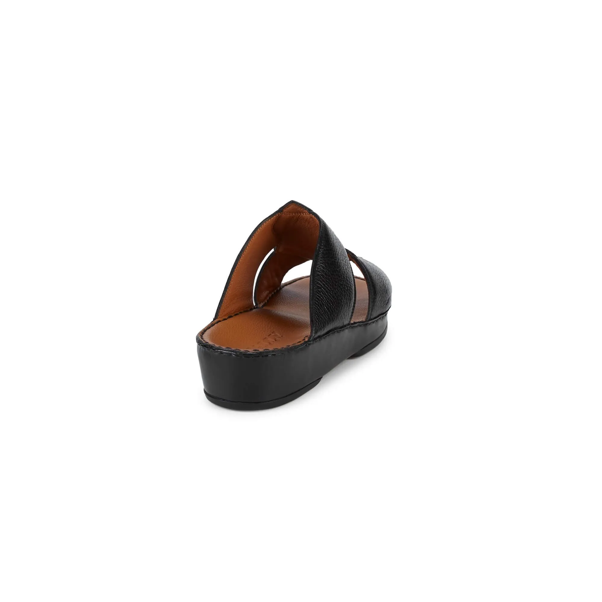 NEW Bally Hakman Men's 6211912 Black Grained Leather Sandals US 10.5 MSRP $625