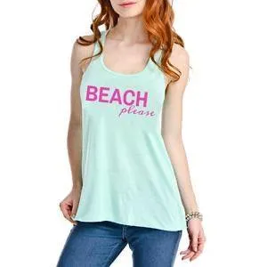 Tank tops { Beach please } Black • White • Teal • S- XXL.