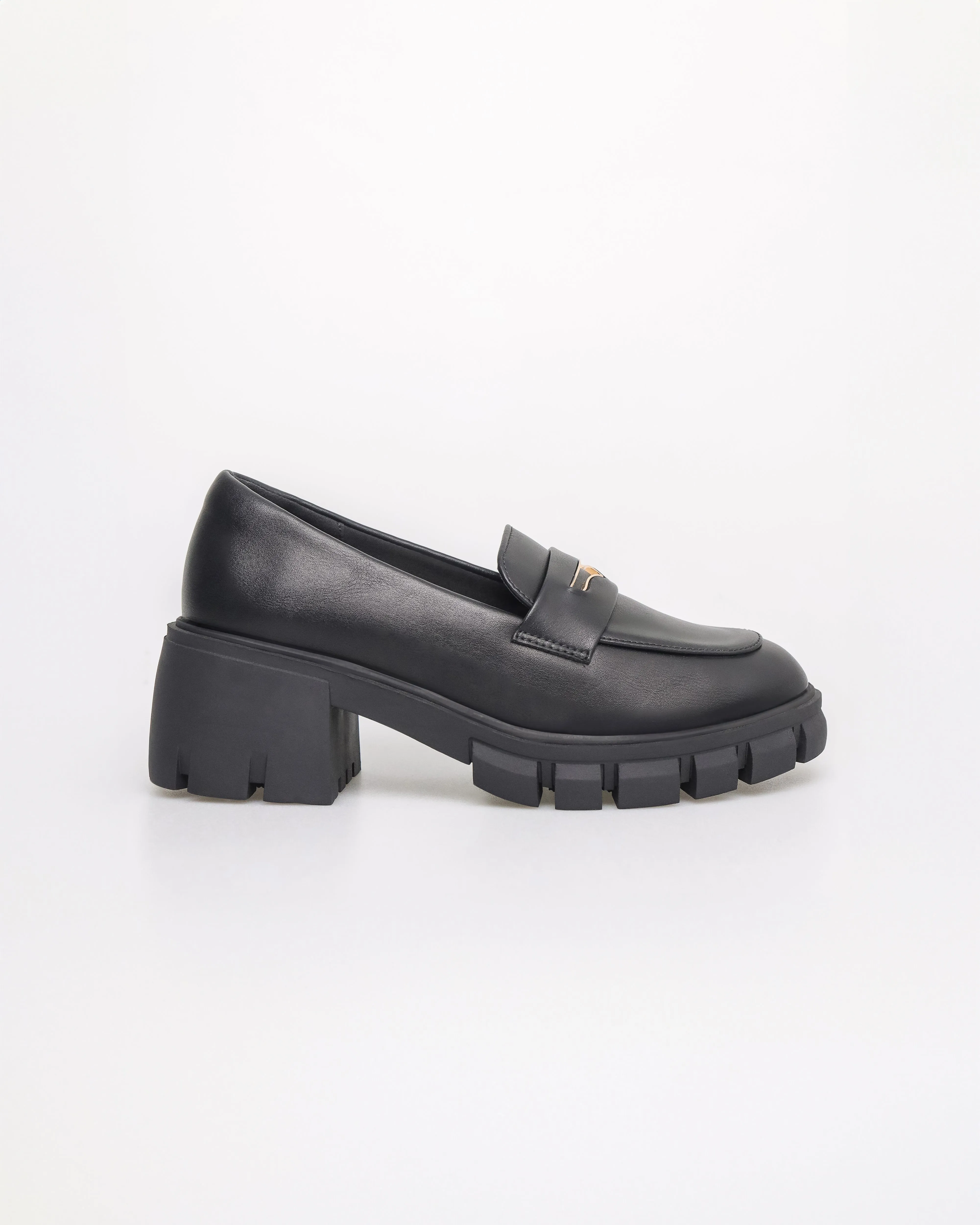 Tomaz NN373 Ladies Chunky Loafers Heels