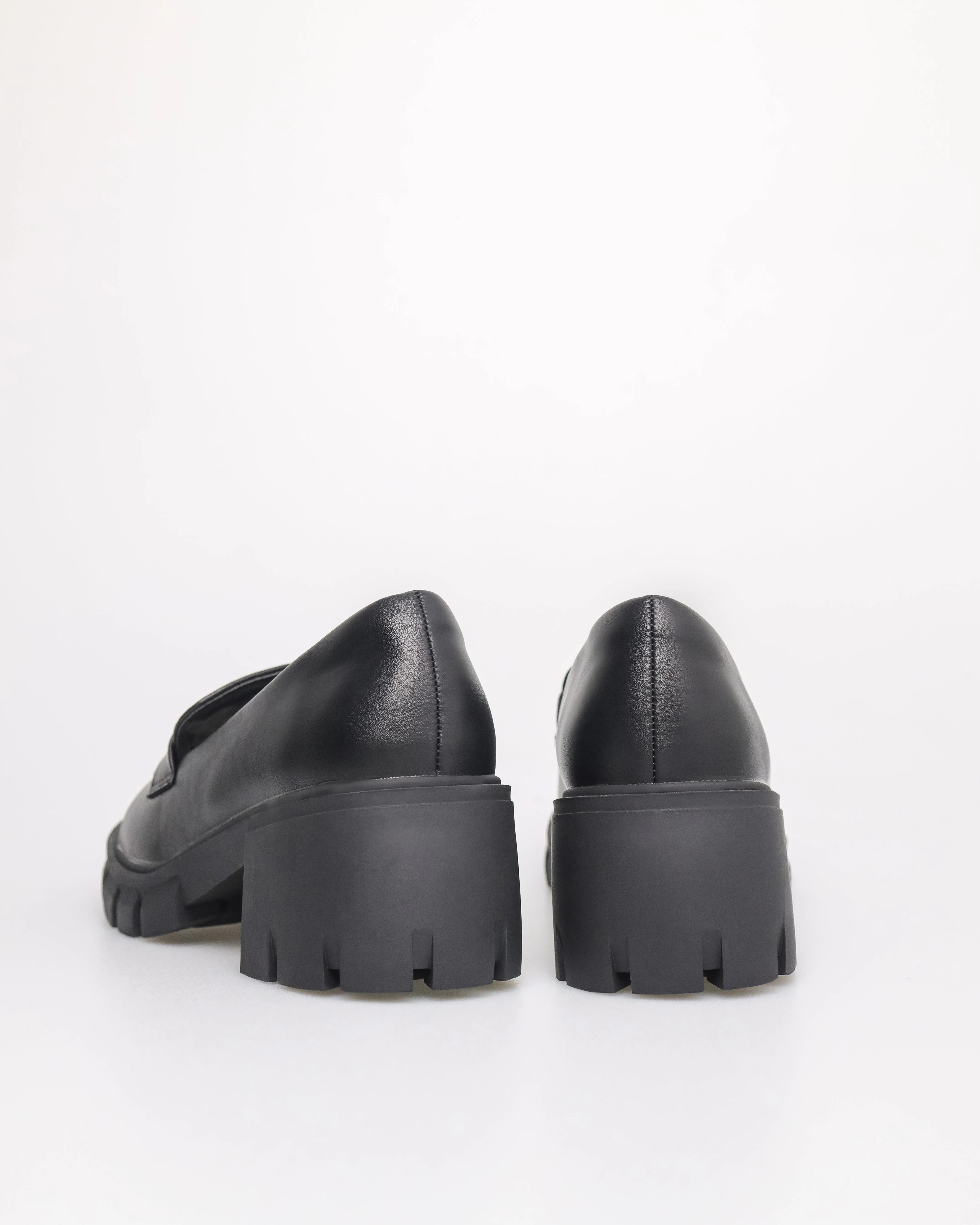 Tomaz NN373 Ladies Chunky Loafers Heels
