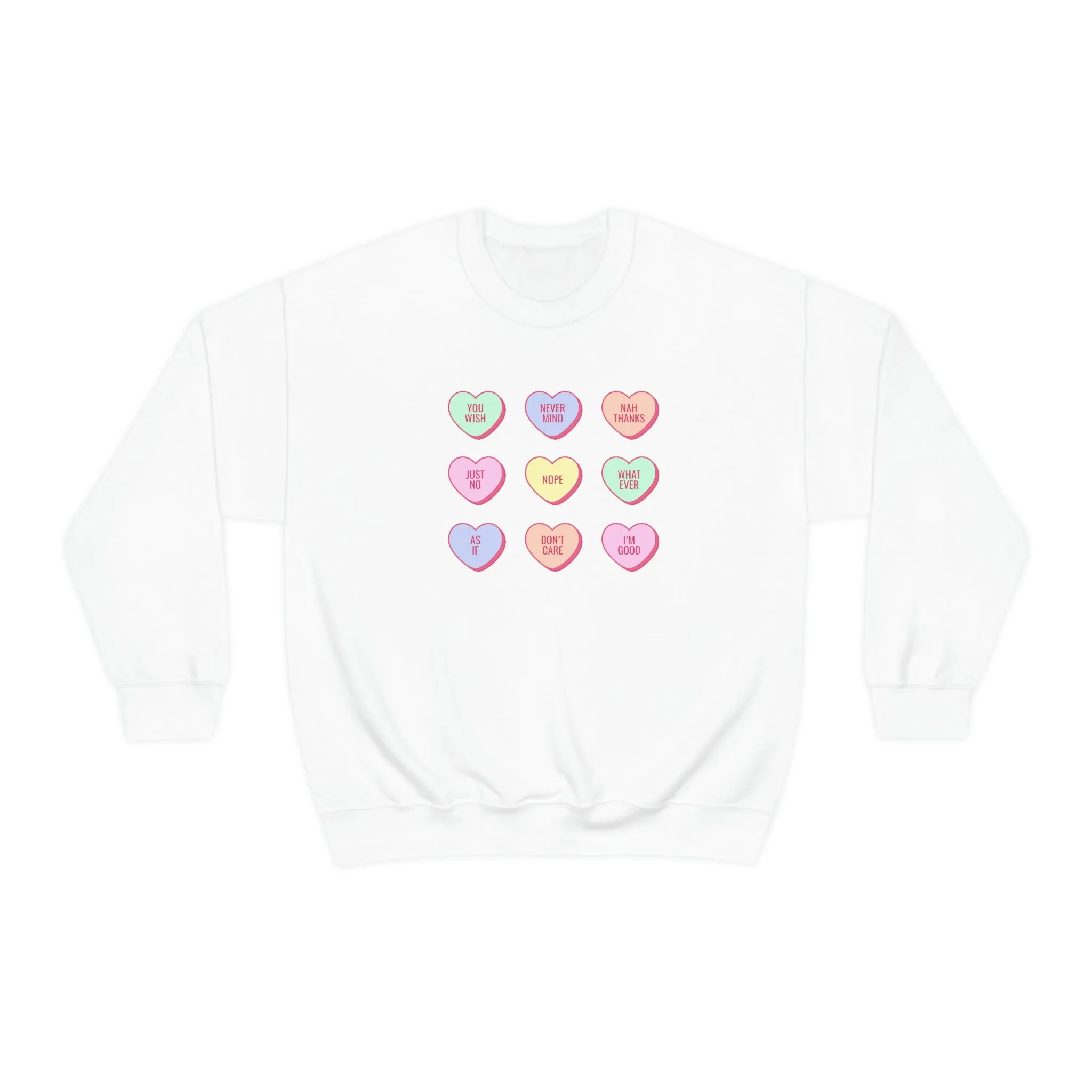 Valentines Heart Candy Sweatshirt